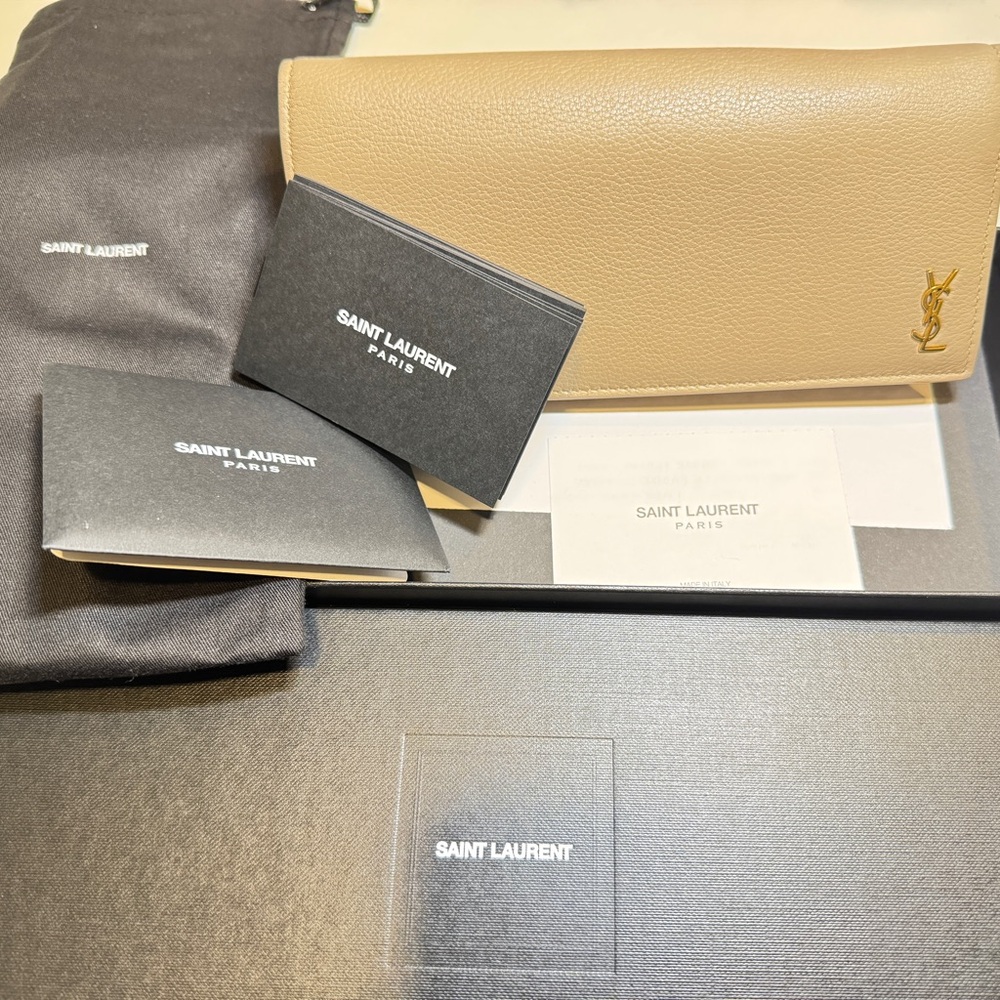 Saint Laurent Tan Wallet